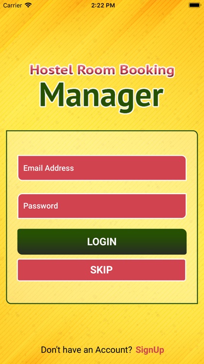 Hostel Room Booking Manager