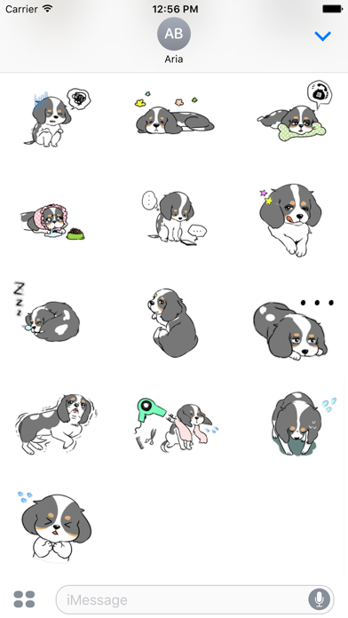 Adorable Cavalier Dog Sticker screenshot 4