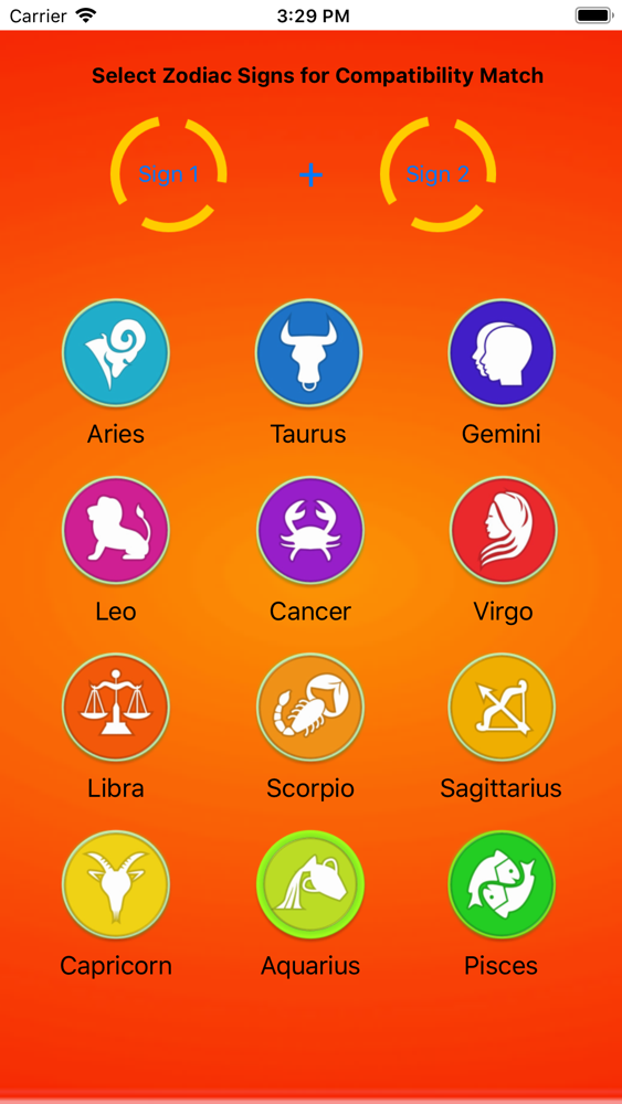 Zodiac Compatibility App for iPhone - Free Download Zodiac ...