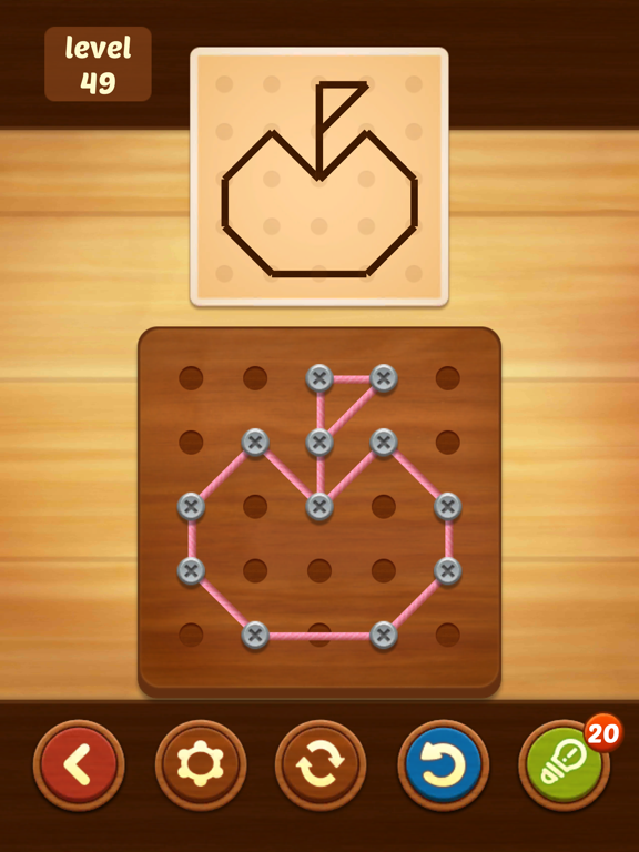 iPad Image of Line Puzzle: String Art