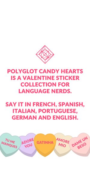 Polyglot Candy Hearts