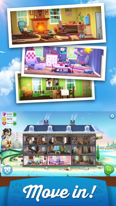 Dogs Home: Match 3 Puzzles screenshot 2