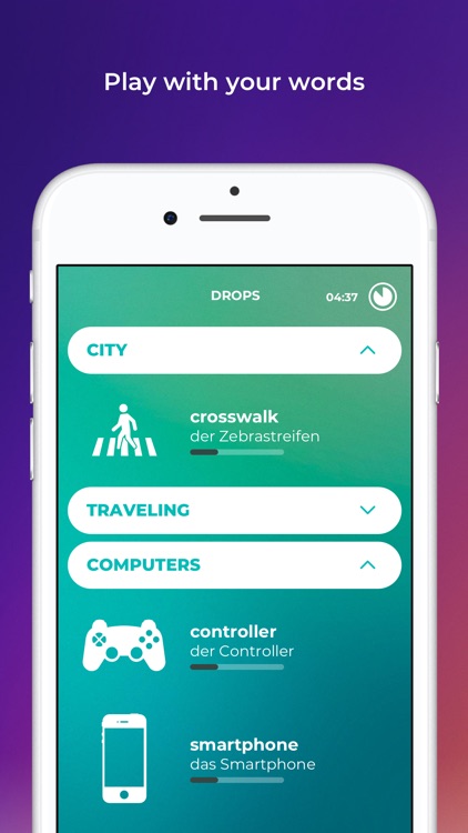 Drops: Language Learning