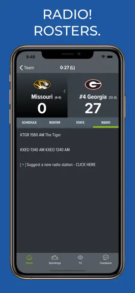 Game screenshot Missouri Football Schedules apk