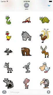 funny animal stickers iphone screenshot 3