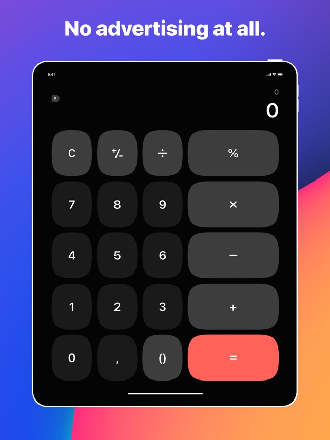 Calculator #1 for iPad