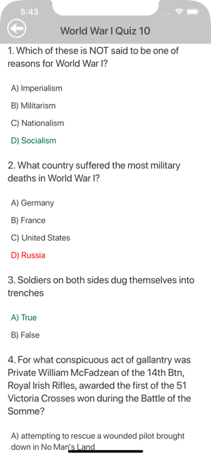 World War 1 Quizzes(圖5)-速報App