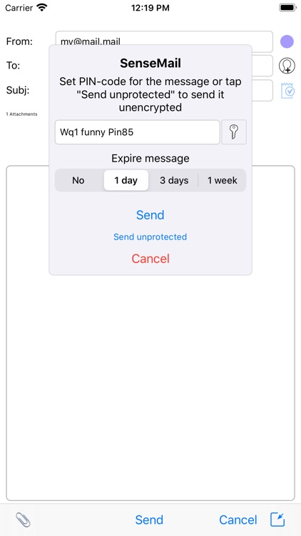 SenseMail-secure email client screenshot-6