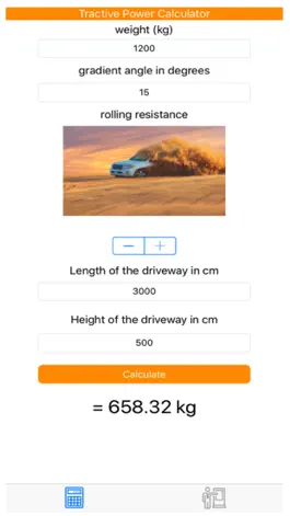 Game screenshot Tractive force calculator mod apk