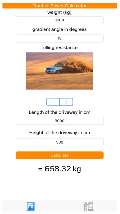 Tractive power Calculator