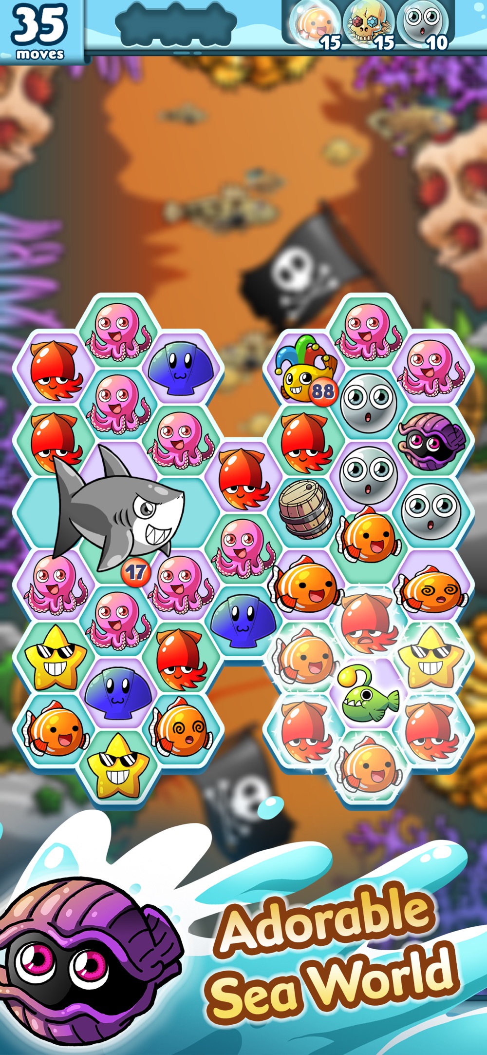 Ocean Blast - Match-3 Puzzler hack tool