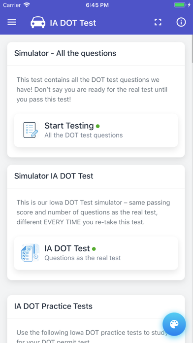 Iowa DOT Permit Test screenshot 3