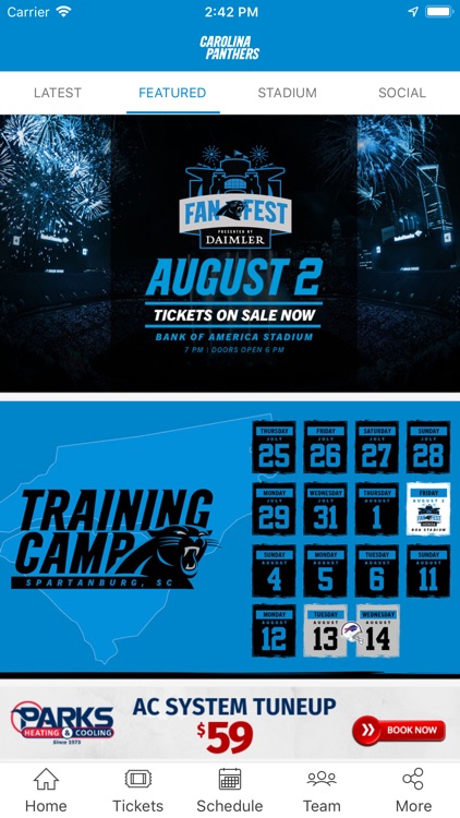 Carolina Panthers Mobile