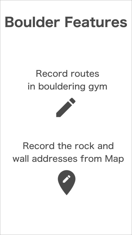 Boulder - climbing support app