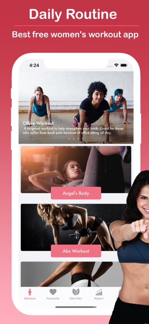 WOOFIT : Workout For Women App(圖3)-速報App