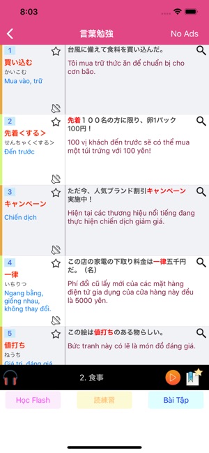 Từ Vựng N1 ( Tiếng Nhật JLPT )(圖3)-速報App