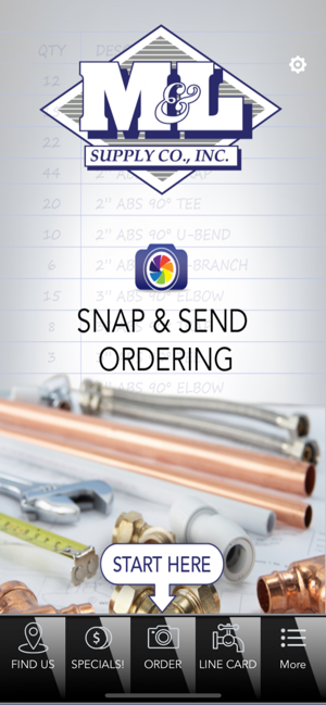 M&L Supply Snap & Send Order