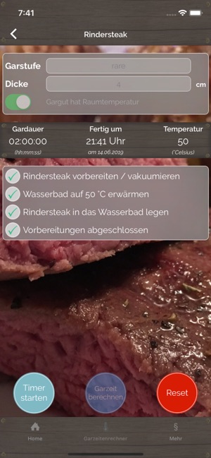 Sous Vide - Garzeiten Rechner(圖3)-速報App