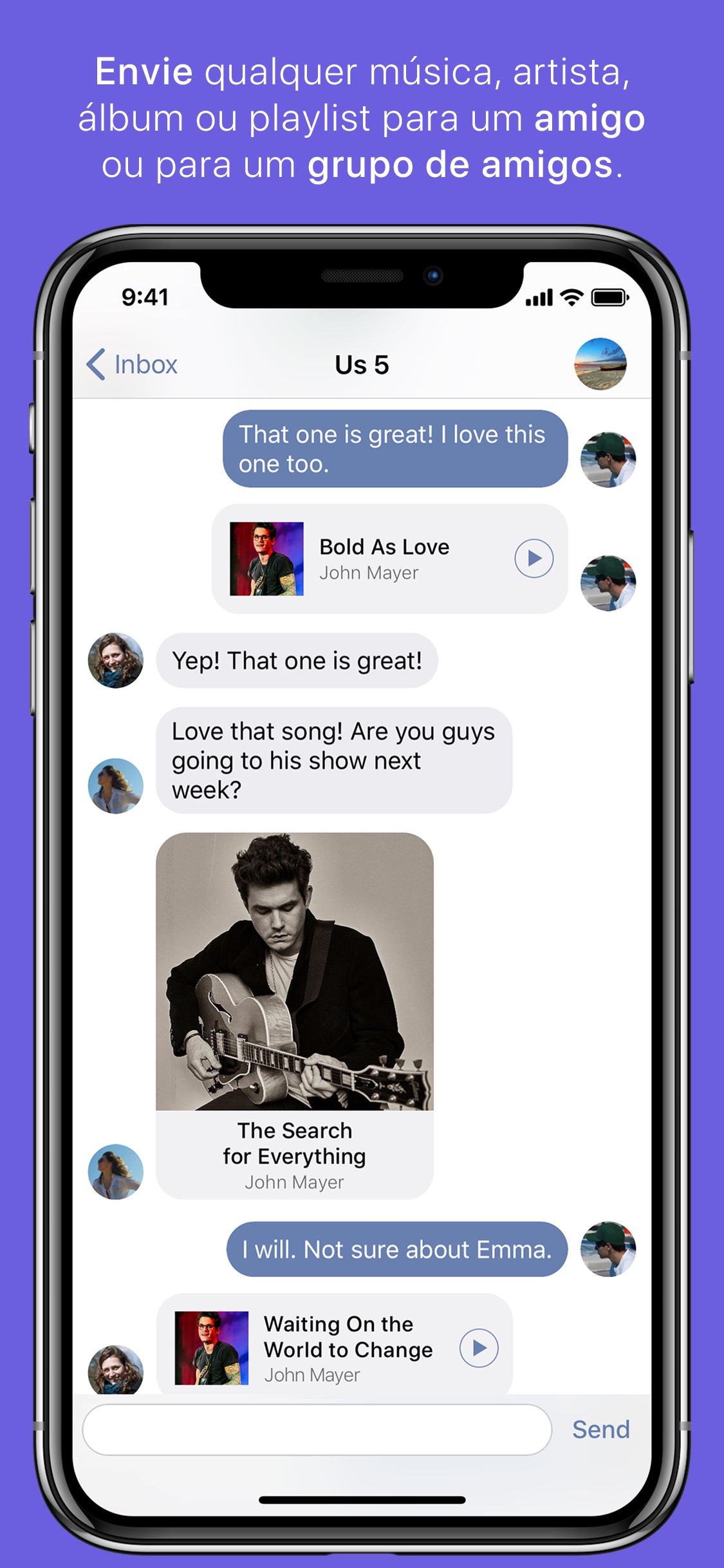 Screenshot do app SoundShare