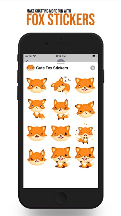 Cute Fox Sticker Collection