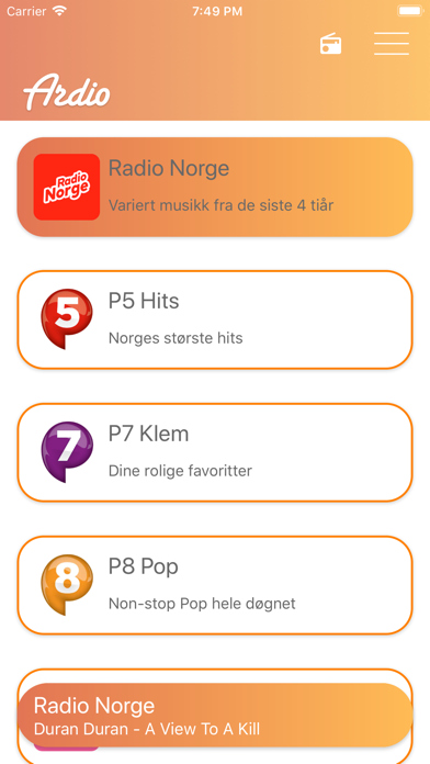 Ardio - Norsk Radio screenshot 2