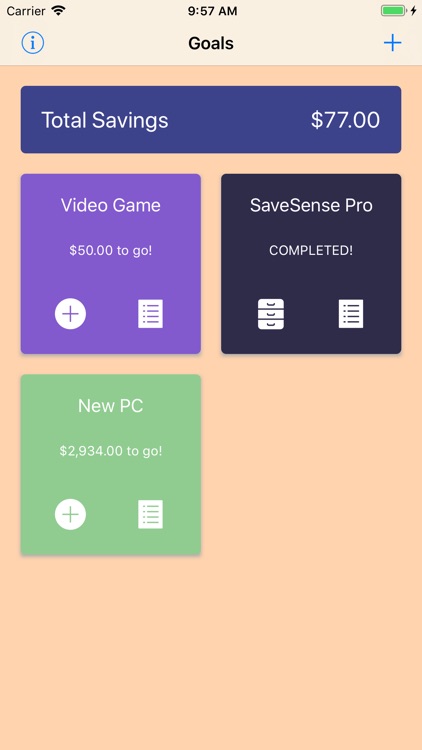 SaveSense: Save, Log, Indulge screenshot-3