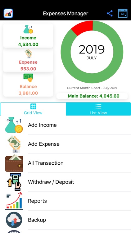 Expense Manager, Money Manager