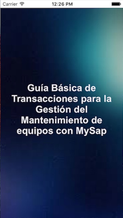 gestión mantto SAP