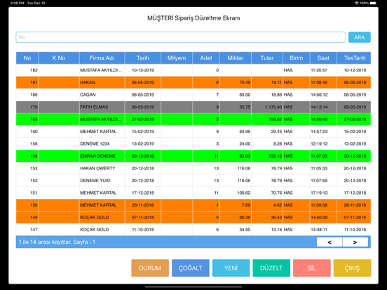 ML Mobil Sipariş screenshot 2