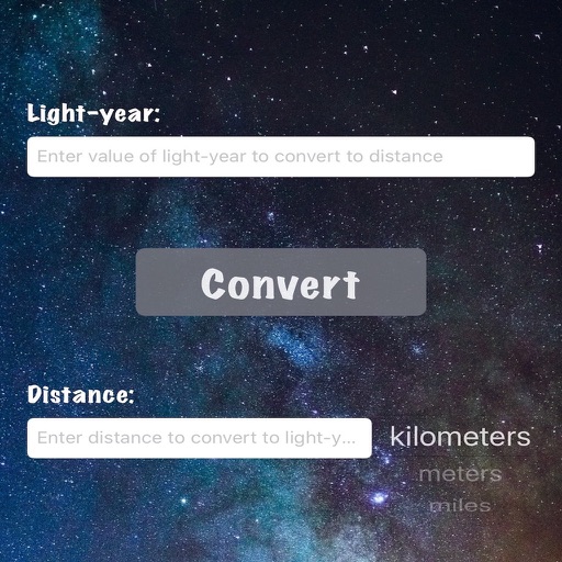 LightYearDistance Calculator