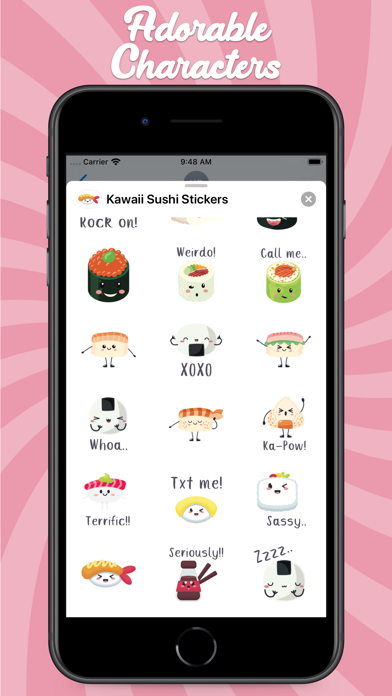 Kawaii Sushi Stickers screenshot 4