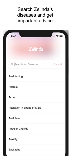 Zelinda: Search your Illnesses(圖3)-速報App