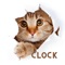 This is a simple digital clock application that displays images and Gifs of cats