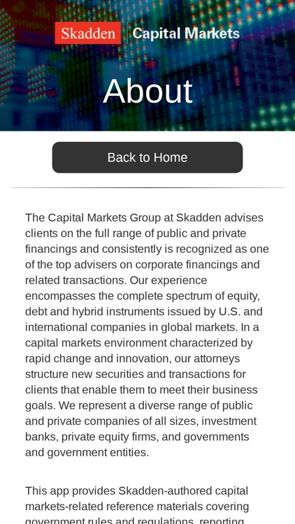 Skadden Capital Markets screenshot-3