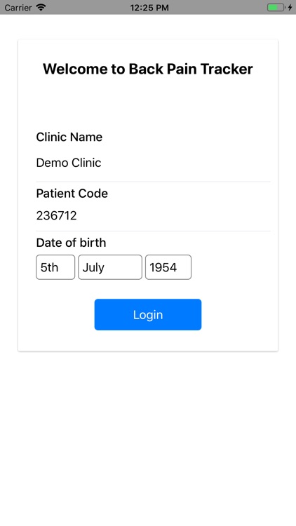 BackPain Tracker