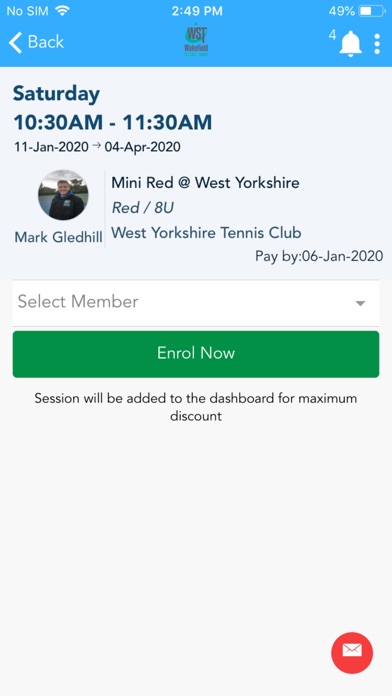 How to cancel & delete Wakefield School Tennis from iphone & ipad 3