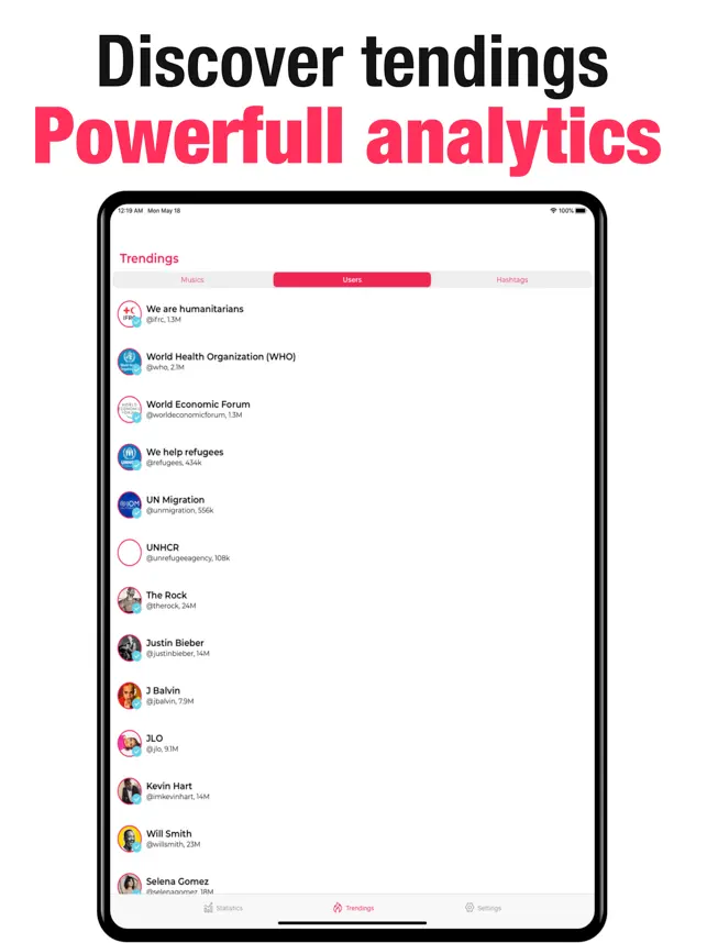 Captura de Pantalla 4 TikInsights - Followers Track iphone