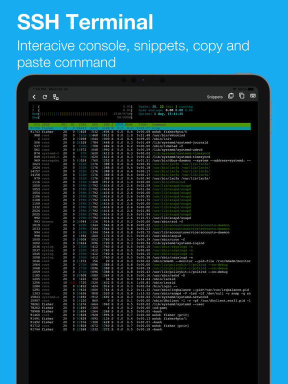 ServerDog Pro: Status, SSH screenshot 2