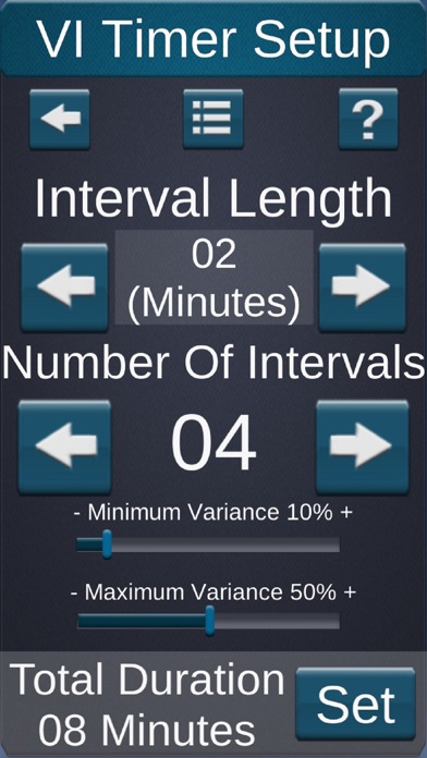 Variable Interval Timer -Ximer screenshot 2