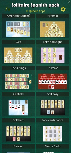 Solitaire pack (Spanish cards)