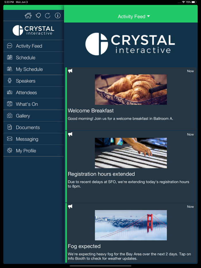 Crystal Event App