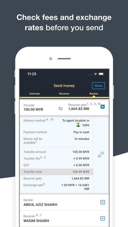 Money Transfer WesternUnion MY screenshot-3