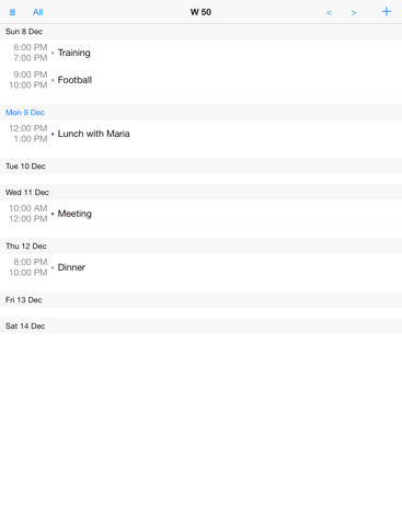Week View Calendar Premium - náhled