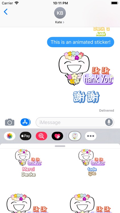 50-Language Thank You Stickers screenshot-9
