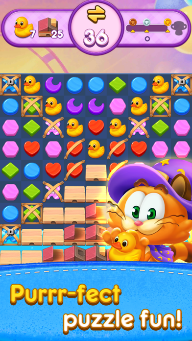Magic Cat Match: Swipe & Blast screenshot 2