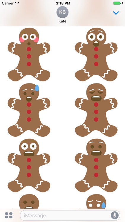 Gingerbread Man Stickers! screenshot-4