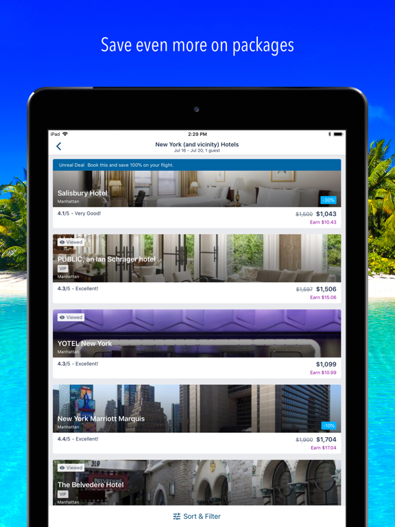 Orbitz Flights, Hotels, Cars screenshot