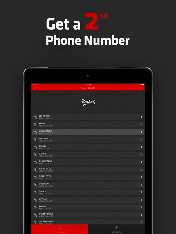 Hushed Private - Phone Number for Texting Calling screenshot