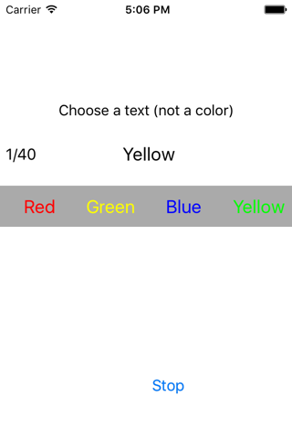 Stroop Test J - náhled