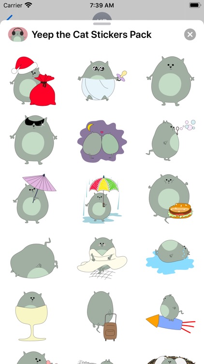 Yeep the Cat Stickers Pack screenshot-3